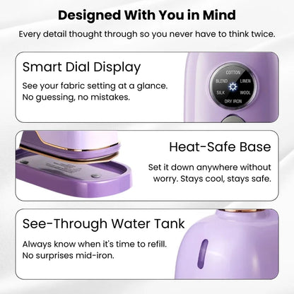 MoraIron™ MiniPro 2-in-1 Steamer & Iron