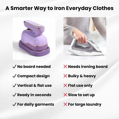 MoraIron™ MiniPro 2-in-1 Steamer & Iron
